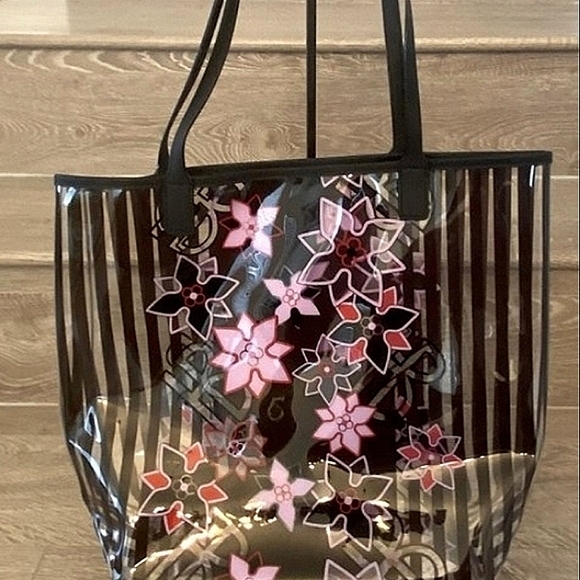 👛  Henri Bendel Clear Striped Tote Shoulder Bag NEW - Picture 5 of 5